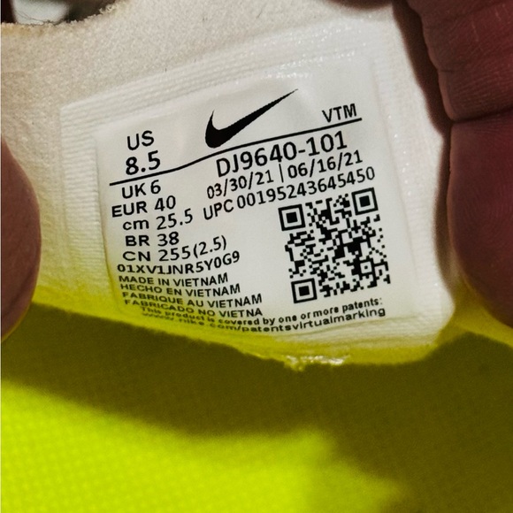 NIKE Waffle One Crater SE Pale Ivory Orange Tennis Shoes Women’s Sneakers - Picture 12 of 12